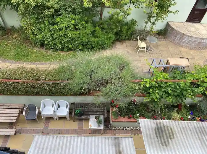 The beautiful, accessible gardens at Abbey Care Complex